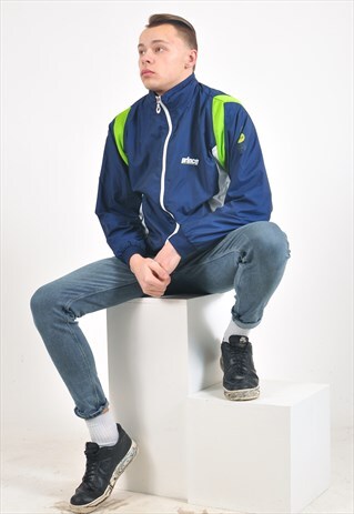 VINTAGE SHELL JACKET IN BLUE