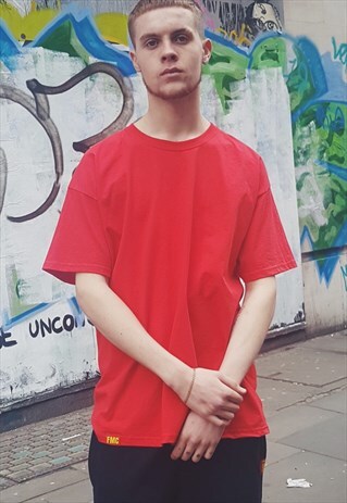 FMC PLAIN OVERSIZED T-SHIRT RED