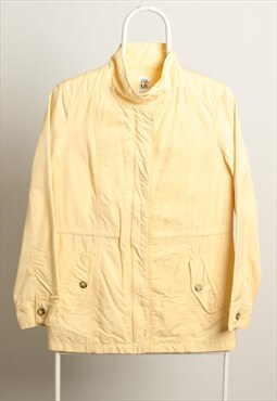 Michel Klein Vintage Windbreaker Trench Jacket Yellow