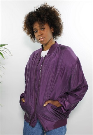 VINTAGE SILK BOMBER JACKET