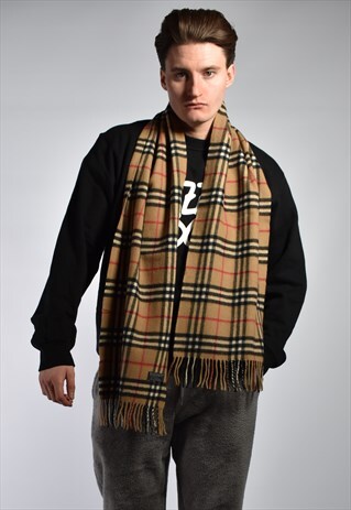 1990S BURBERRY NOVA CHECK SCARF