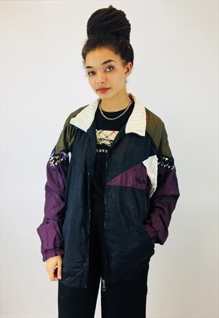 VINTAGE FILA FESTIVAL 80S RAVE WINDBREAKER JACKET