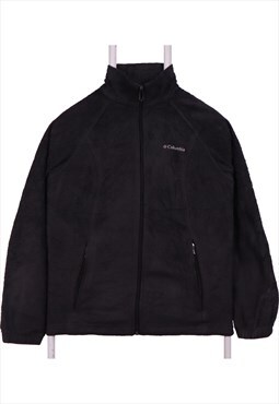Columbia 90's Spellout Logo Full Zip Up Fleece Jumper Small 