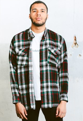 VINTAGE THICK PLAID SHIRT