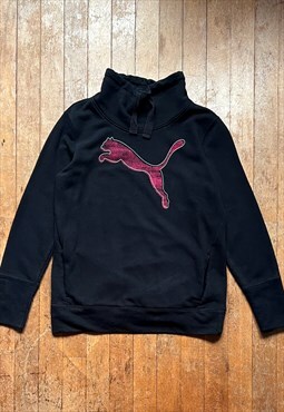 Puma Black High Neck Sweatshirt