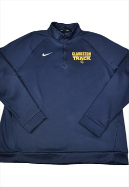 Vintage Nike Clarkston Wolves Track Top Navy XL