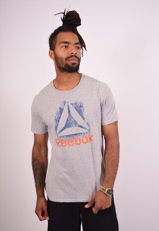 VINTAGE REEBOK T-SHIRT TOP GREY
