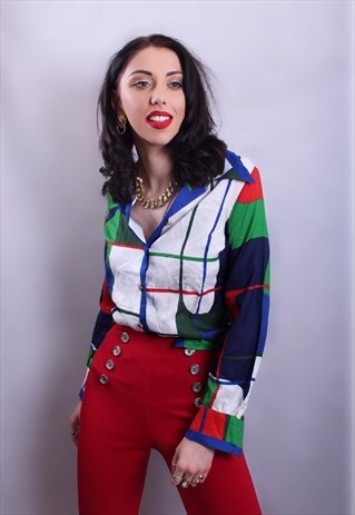 BLOCK COLOURED BLOUSE