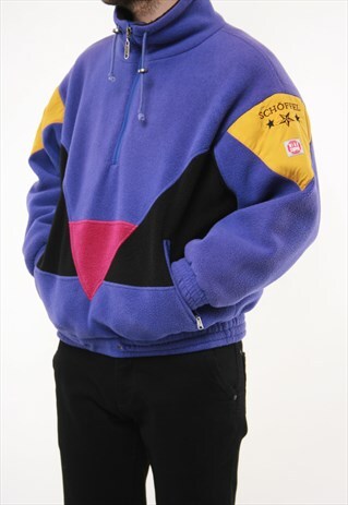 RARE OPTI 1/4 ZIP POLARTEC WINDSTOPPER JUMPER FLEECE 14180