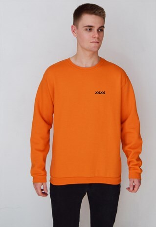 ORANGE XOXO SWEATSHIRT