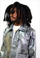 DEBOSSED SKULL LEATHER JACKET
