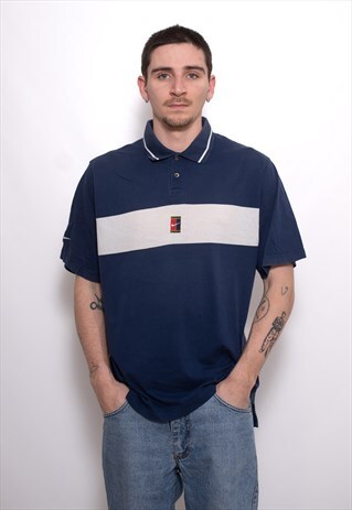 VINTAGE NIKE 90S CHALLENGE COURT POLO SHIRT