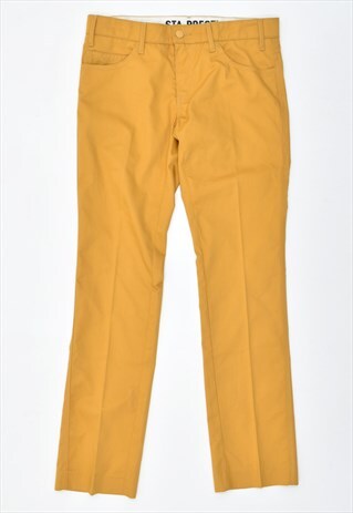 VINTAGE 00'S Y2K LEVIS TROUSERS CASUAL YELLOW