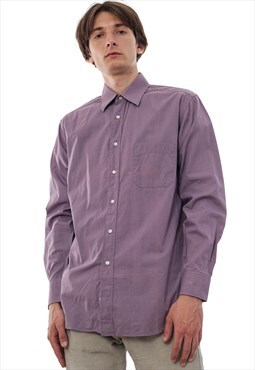 Vintage CHRISTIAN DIOR Shirt Checked Purple