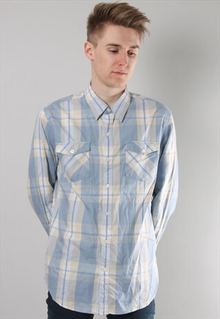 VINTAGE LEVIS CHECK SHIRT LARGE