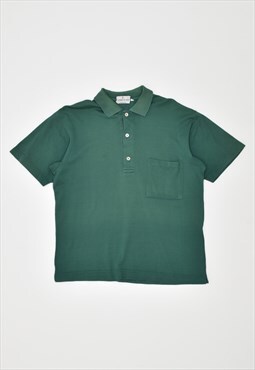 Vintage 90's Cerruti 1881 Polo Shirt Green