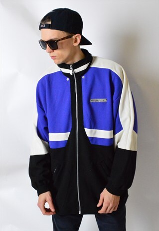 VINTAGE 90S COLOUR BLOCK REEBOK SPORTS JACKET