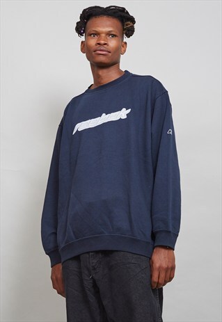 90'S VINTAGE CLASSIC NAVY BLUE REEBOK SWEATER