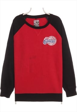 NBA 90's Los Angles Clippers Crewneck Sweatshirt XLarge Red