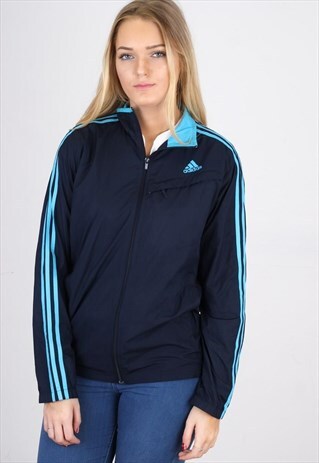 VINTAGE BLUE LIGHTWEIGHT ADIDAS JACKET