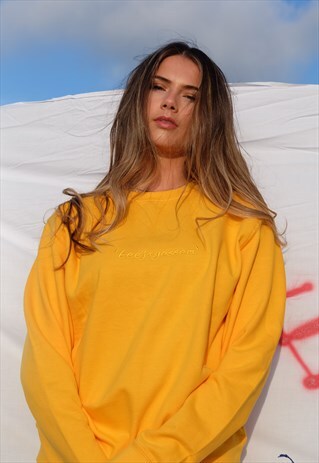 "TEEJAYESSEM" ALL YELLOW SWEATSHIRT
