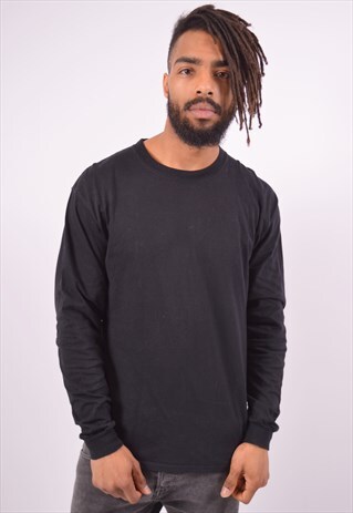 VINTAGE CHAMPION TOP LONG SLEEVE BLACK