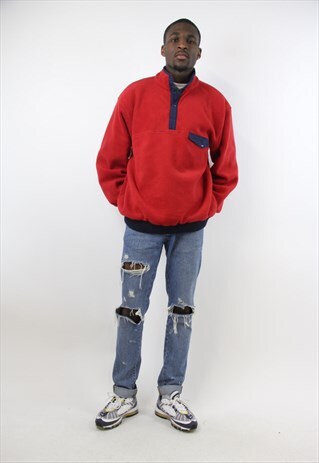 VINTAGE RED FLEECE JUMPER