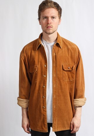 VINTAGE QUILTED CORDUROY SHIRT