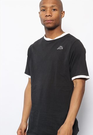 VINTAGE KAPPA LOGO T-SHIRT BLACK