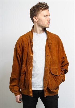 VINTAGE SUEDE BOMBER JACKET