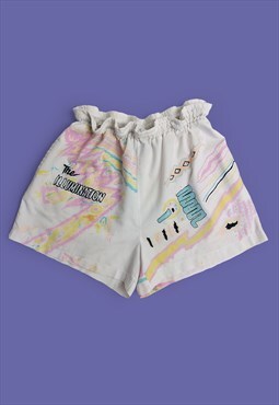 C&A RODEO Vintage 90's 80's Summer Festival Printed Shorts