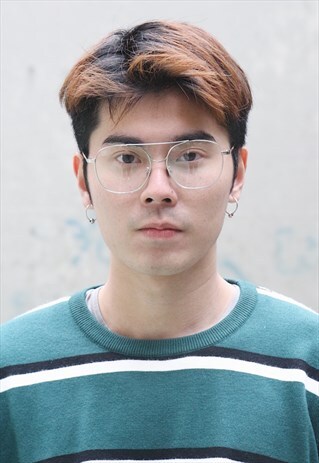 DOUBLE BAR METAL GLASSES - SILVER