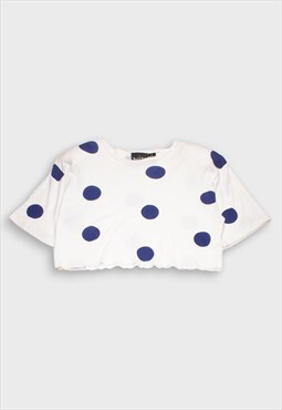Polka dot cropped t-shirt