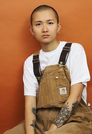 RARE VINTAGE CARHARTT LONG DUNGAREES / OVERALLS