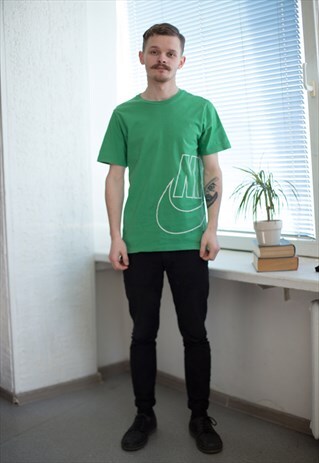 VINTAGE 90'S GREEN COTTON T-SHIRT