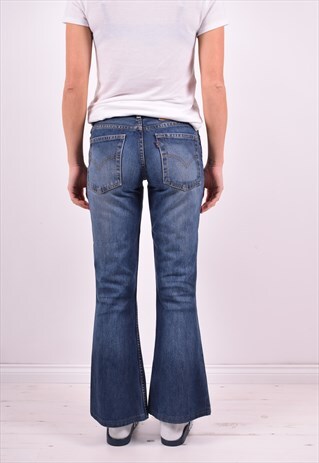 LEVI'S 544 WOMENS VINTAGE JEANS W26 L28 BLUE 90'S