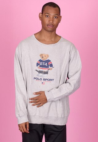 VINTAGE RALPH LAUREN POLO SPORT POLO BEAR SWEATSHIRT
