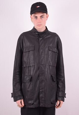 YVES SAINT LAURENT MENS VINTAGE JACKET XL BLACK 90'S