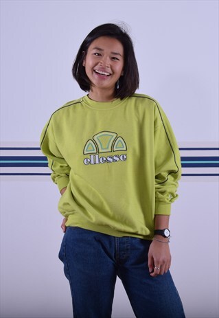 LIME GREEN ELLESSE SWEATSHIRT
