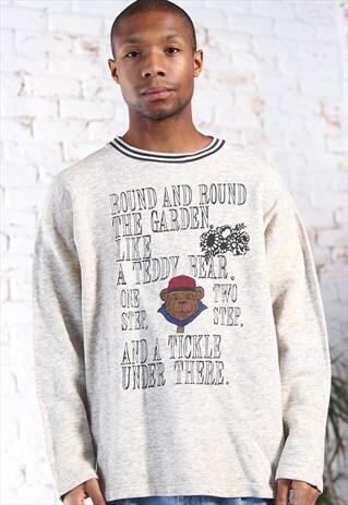 grey vintage crewneck