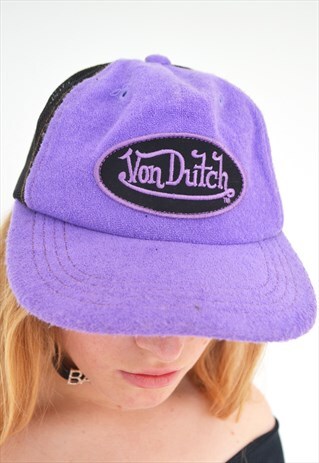 VTG VON DUTCH NAUGHTIES PLAYBOY PURPLE NET CAP