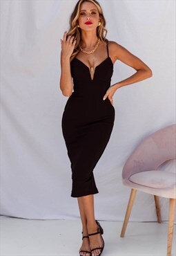 Cali Dress - Black -Maxi Dress- eveving dress - summer dress