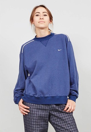OVERSIZED BLUE NIKE VINTAGE SWEATER