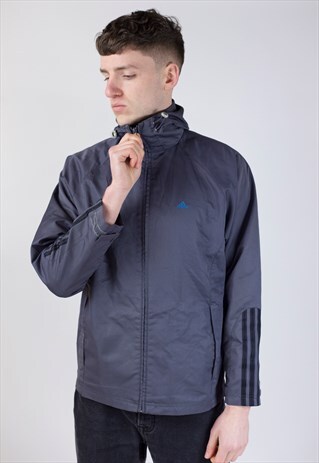 VINTAGE 90S ADIDAS GREY SPORTS JACKET