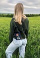 BLUE HANDMADE CROCHET PHONE BAG WITH CROSS BODY STRAP