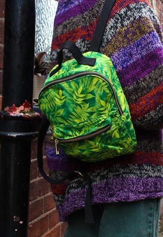 RECYCLED FLORAL MINI BACKPACK