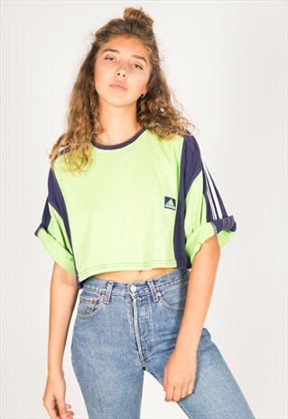 VINTAGE 90S USA CROP T-SHIRT / R999