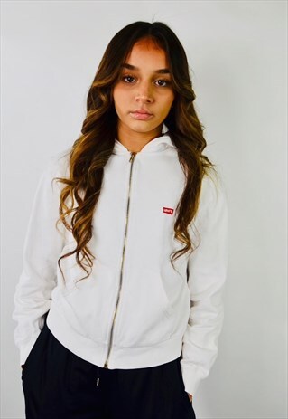 VINTAGE LEVIS WHITE HOODIE
