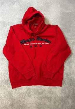 Chaps Hoodie Pullover with Embroidered Spell Out Logo
