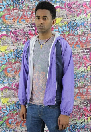 VINTAGE 90S SHELL JACKET / WINDBREAKER. UNISEX SPORTSWEAR.